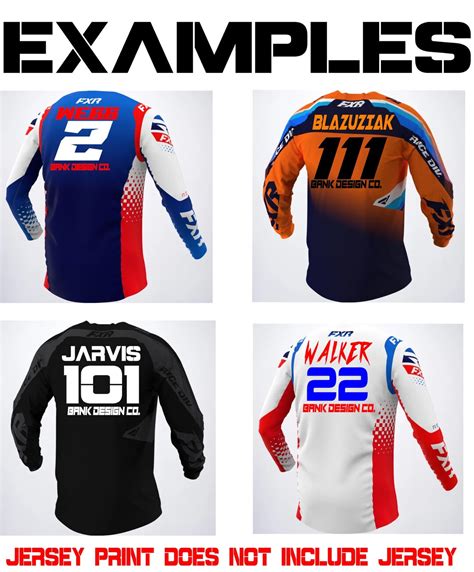 Custom Motocross Jersey Prints - Etsy