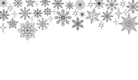 Free Snowflake Border Template