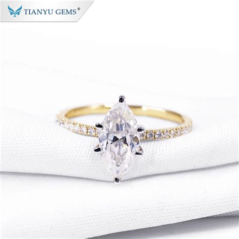 Moissanite Engagement Ring Moissanite Bridal Rings Tianyu