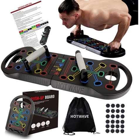 9 Mo Finance Hotwave Push Up Board Fitness Portable Foldable 20 In