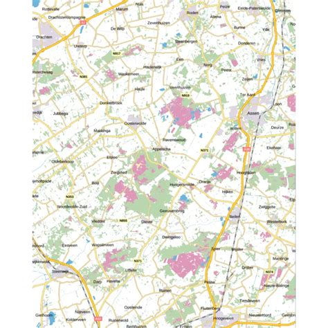 Topografische Kaart 1 100 000 Kaart 9 Assen Sos Sos Central