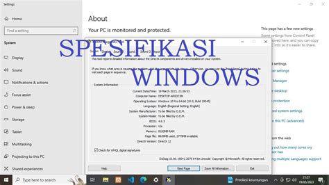 Cara Mengetahui Spek Komputer Atau Laptop Pada Windows YouTube