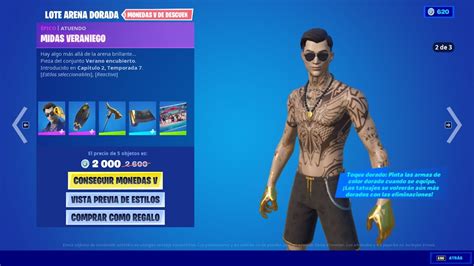 Nueva Skin Midas Veraniego Fortnite Youtube