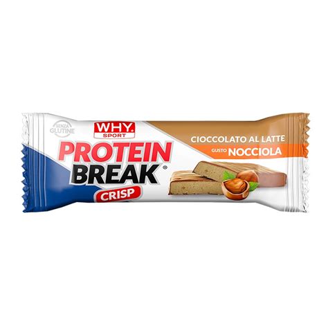 WhySport Protein Break Ciocco Nocciola Barretta Proteica 30 G