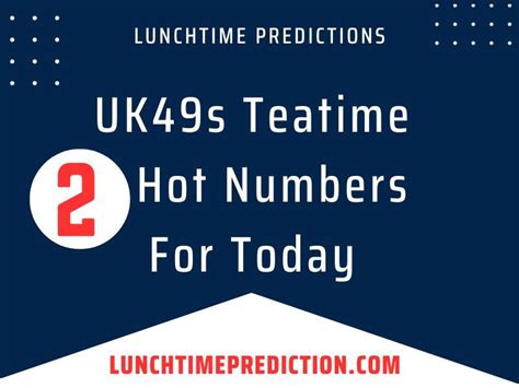 Teatime Predictions For Today 20 October 2023 | by Lunchtime ...