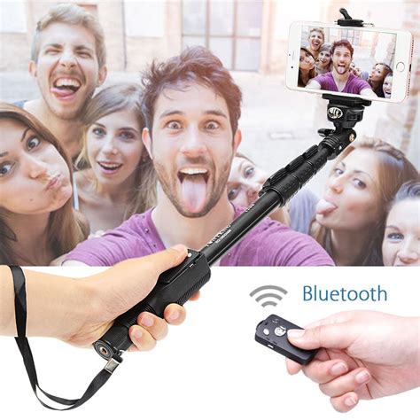 Abs Monopod Selfie Stok Uitschuifbare Bluetooth Dr Grandado