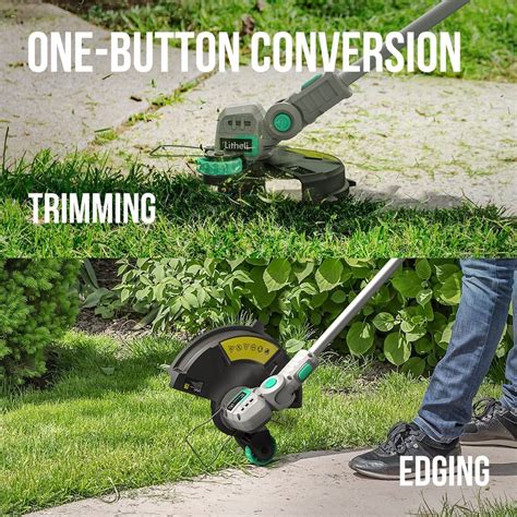 Snapklik Litheli 20V 12 Cordless String Trimmer Wheeled Edger