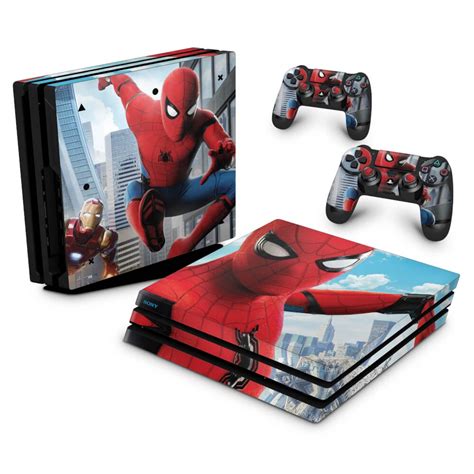 Skin PS4 Pro Adesivo Spiderman Homem Aranha Homecoming No Shoptime