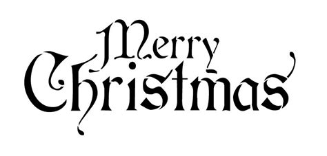 4 Best Images Of Stencil Christmas Words Printable Free Printable