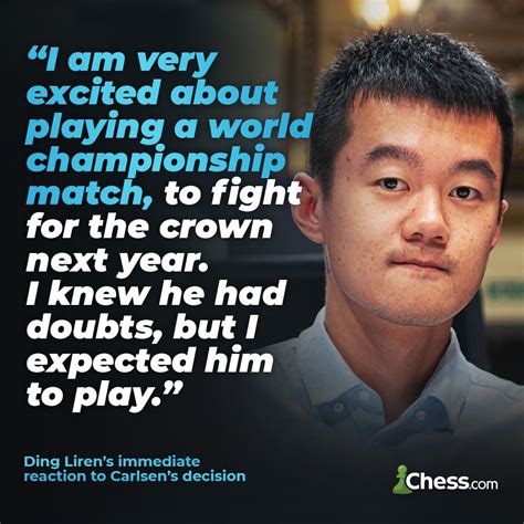 Chess On Twitter Ding Liren S Immediate Reaction To Magnus