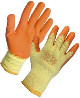 Supreme TTF Orange Green Latex General Safety Gloves HT CE EN GLOVE