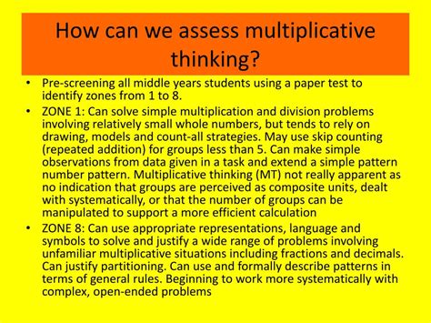 Ppt Multiplicative Thinking Powerpoint Presentation Free Download