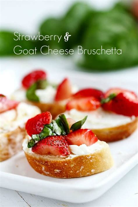 Strawberry Goat Cheese Bruschetta