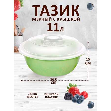 Таз elfplast мерный с крышкой мятный 11 л 39.5х15 см купить по цене 519 ...