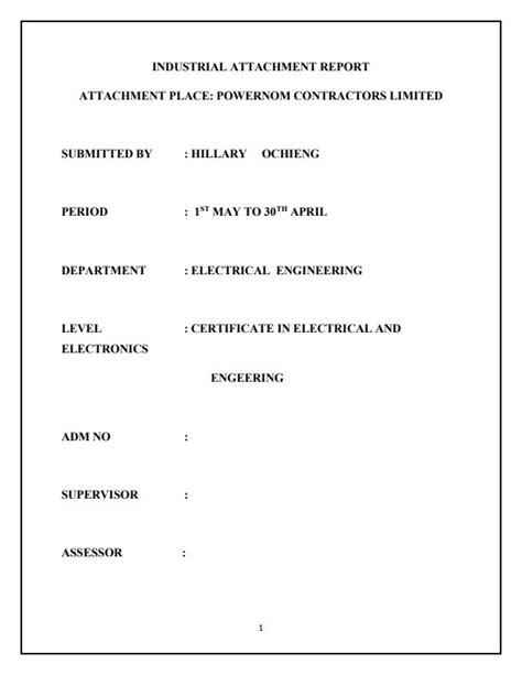 Fantastic Tips About How To Write An Industrial Attachment Report