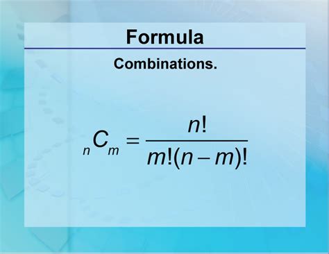 Formulas--Combinations | Media4Math