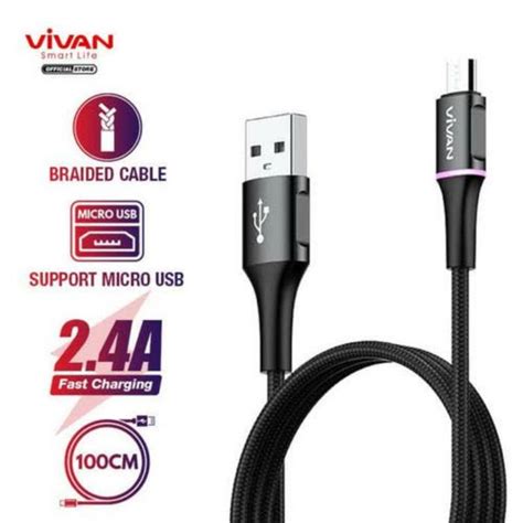 Jual Kabel Data Vivan Usb Micro Fast Charging A Kabel Cas Vivan Led