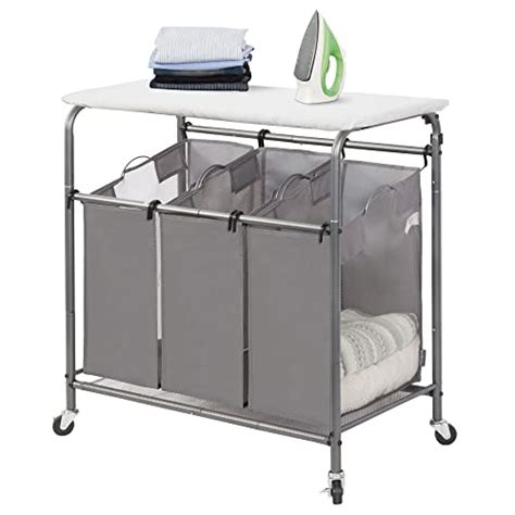 Increase Efficiency with a Laundry Cart with Ironing Board Attachment