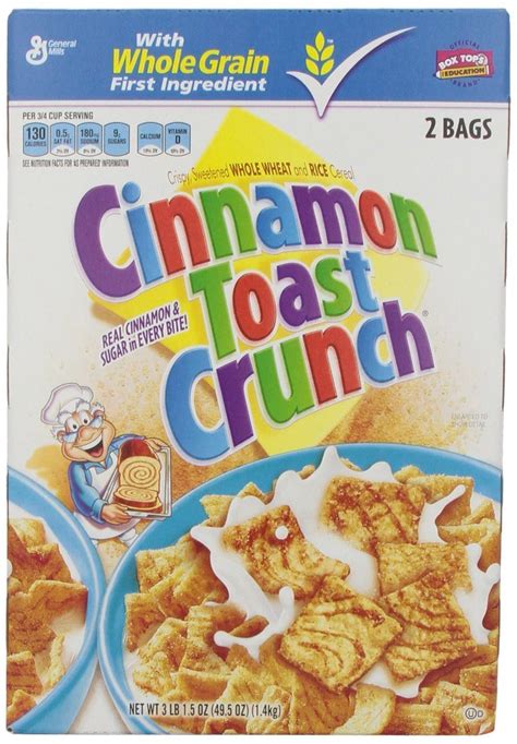 Original Cinnamon Toast Crunch Breakfast Cereal 12 Oz Cereal Box