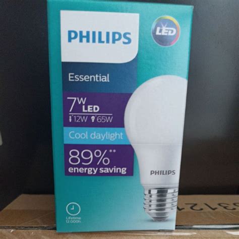 Philips Lampu Led Bulb Essential W W W W W W W Putih Cool