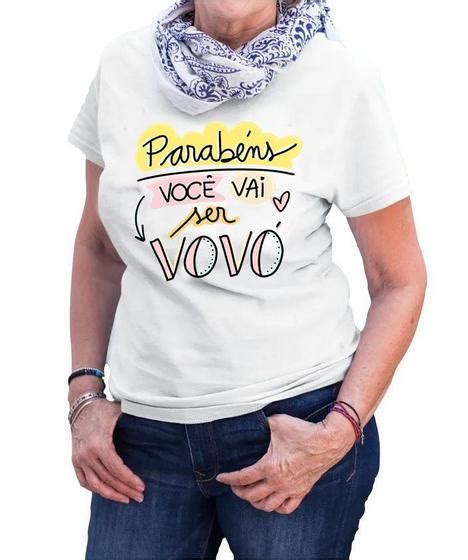 Camiseta Parab Ns Voc Vai Ser Vov Promovida A Vov Av Mago Das