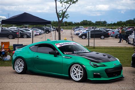 Green Subaru BRZ At Slammedenuff Chicago BenLevy