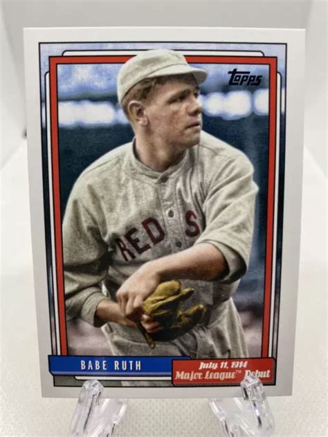 CARTE DE DÉBUT Babe Ruth 2022 Topps MLB 379 EUR 3 25 PicClick FR