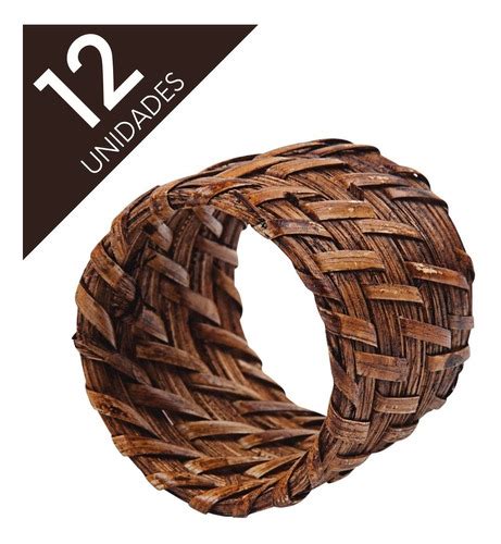 Anel Argola P Guardanapo Rattan Escuro Rustico Cm Parcelamento