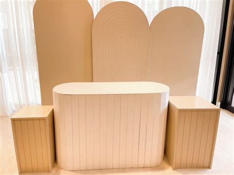 Locação Kit Mobiliário Nude e Branco Elo7 Produtos Especiais