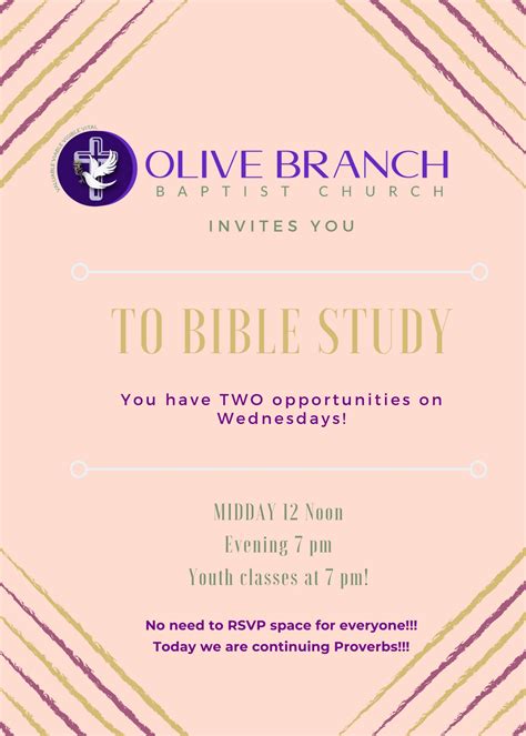 Olive Branch Baptist Church on Twitter: "If you missed Noon Bible Study