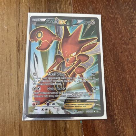 Scizor EX 119 122 Breakpoint Ultra Rare Full Art Pokemon Card