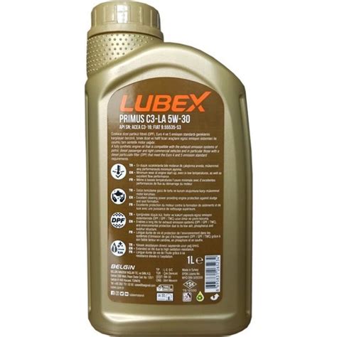 Lubex Primus 5W 30 C3 LA 1 Litre Motor Yağı Üretim Yılı Fiyatı