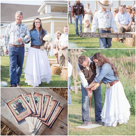 Western Wedding Outdoor Ceremony Denim Wedding Dresses Kate Wedding