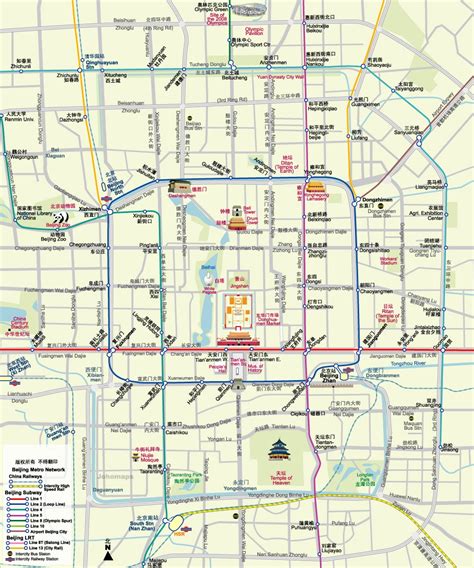 beijing travel maps   printable tourist maps forbidden city subway maps