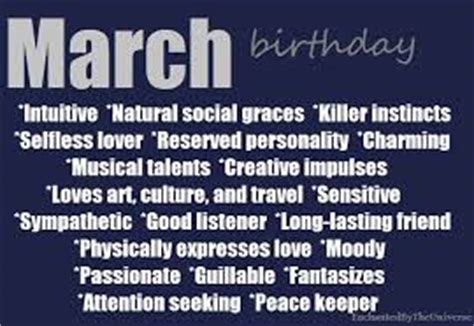 7 Fascinating Traits of People Born in March