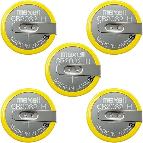 Amazon 5 PCS 3V CR2032H 240mAh Coin Button Cell Lithium Battery