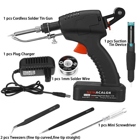 W Soldering Guns Dc V Li Ion Rechargeable Cordless Solder Iron