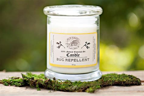 Bug Repellent Candle 12 Oz Jar Back To Basics Log Cabin