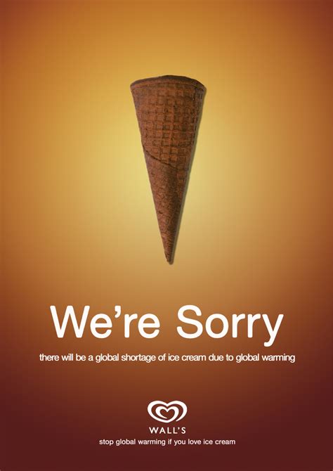 Wall S Ice Cream Global Warming Ads Behance