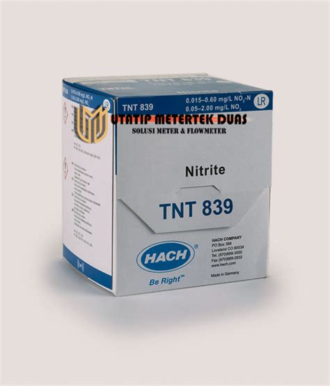 Hach Nitrite Tntplus Vial Test Lr 0015 0600 Mgl No₂ N 25 Tests