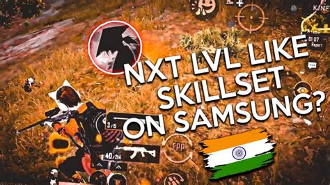 NXT LVL SKILLSET ON SAMSUNG A BGMI MONTAGE YouTube