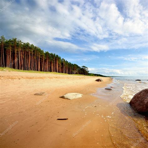 Baltic Sea Shore In Latvia — Stock Photo © Alexstemmer 32827487