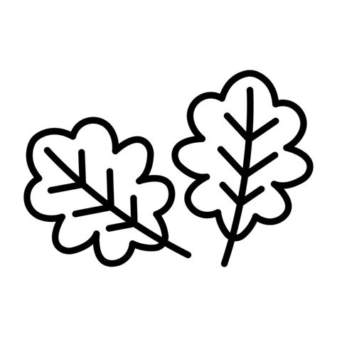 Oak Leaf vector icon 21714927 Vector Art at Vecteezy