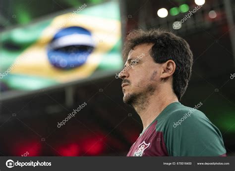 Rio Janeiro Fernando Diniz Coach Fluminense Match Fluminense