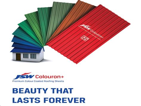 Color Coated Jsw Colouron Plus Metal Roofing Sheet Thickness Of Sheet