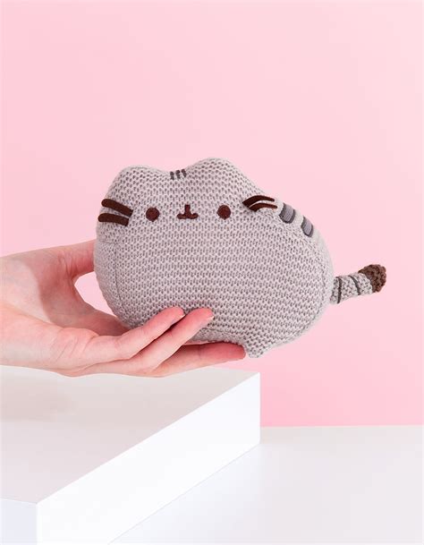 Pusheen Knit Plush Toy Gray Combo Tillys