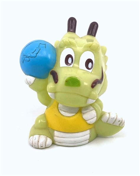 vintage japan dragon holding  globe sofubi figure toy underground store