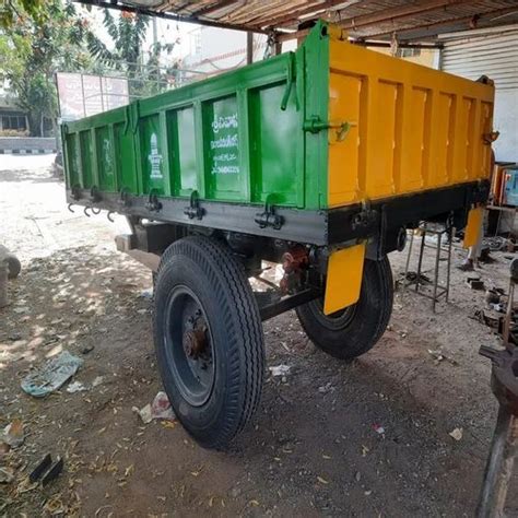 Mild Steel Hydraulic Tractor Trolley For Agriculture At Rs In