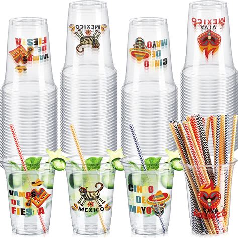 Amazon Tanlade Pcs Oz Fiesta Cups Mexican Cups Disposable