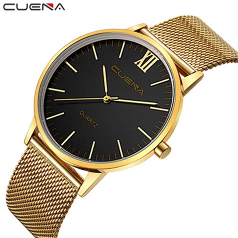 Fashion Clock Ultra Thin Men Crystal Stainless Steel Analog Quartz Wrist Watch Bracelet Watch